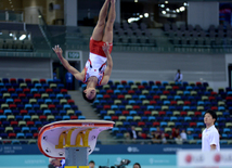 Bakıda idman gimnastikası üzrə Dünya Kuboku yarışlarının ikinci günü start götürüb. Azərbaycan, 20 fevral, 2016